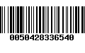 Código de Barras 0050428336540