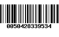 Código de Barras 0050428339534