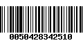 Código de Barras 0050428342510