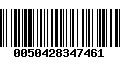 Código de Barras 0050428347461