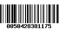 Código de Barras 0050428381175