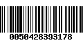 Código de Barras 0050428393178