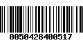 Código de Barras 0050428400517