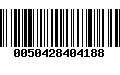 Código de Barras 0050428404188