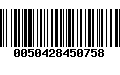 Código de Barras 0050428450758