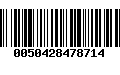 Código de Barras 0050428478714