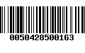 Código de Barras 0050428500163