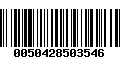 Código de Barras 0050428503546