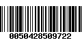 Código de Barras 0050428509722