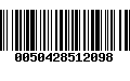 Código de Barras 0050428512098