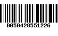 Código de Barras 0050428551226