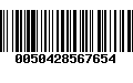 Código de Barras 0050428567654