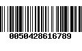 Código de Barras 0050428616789