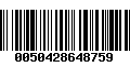 Código de Barras 0050428648759