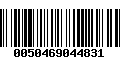 Código de Barras 0050469044831