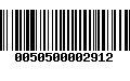 Código de Barras 0050500002912