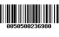 Código de Barras 0050500236980