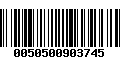 Código de Barras 0050500903745