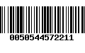 Código de Barras 0050544572211