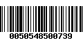 Código de Barras 0050548500739