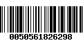 Código de Barras 0050561826298