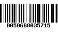 Código de Barras 0050668035715