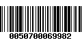 Código de Barras 0050700069982