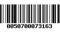 Código de Barras 0050700073163