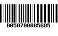 Código de Barras 0050700085685