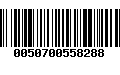 Código de Barras 0050700558288