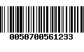 Código de Barras 0050700561233