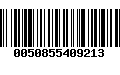 Código de Barras 0050855409213