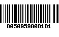 Código de Barras 0050959000101