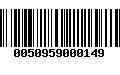 Código de Barras 0050959000149