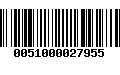 Código de Barras 0051000027955