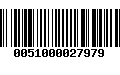 Código de Barras 0051000027979