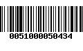 Código de Barras 0051000050434