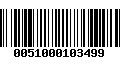 Código de Barras 0051000103499