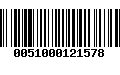 Código de Barras 0051000121578