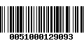 Código de Barras 0051000129093