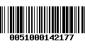 Código de Barras 0051000142177