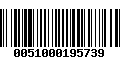 Código de Barras 0051000195739