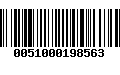 Código de Barras 0051000198563