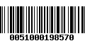 Código de Barras 0051000198570