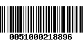 Código de Barras 0051000218896