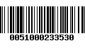 Código de Barras 0051000233530