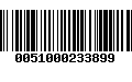 Código de Barras 0051000233899