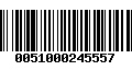 Código de Barras 0051000245557