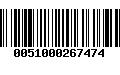 Código de Barras 0051000267474