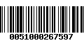 Código de Barras 0051000267597